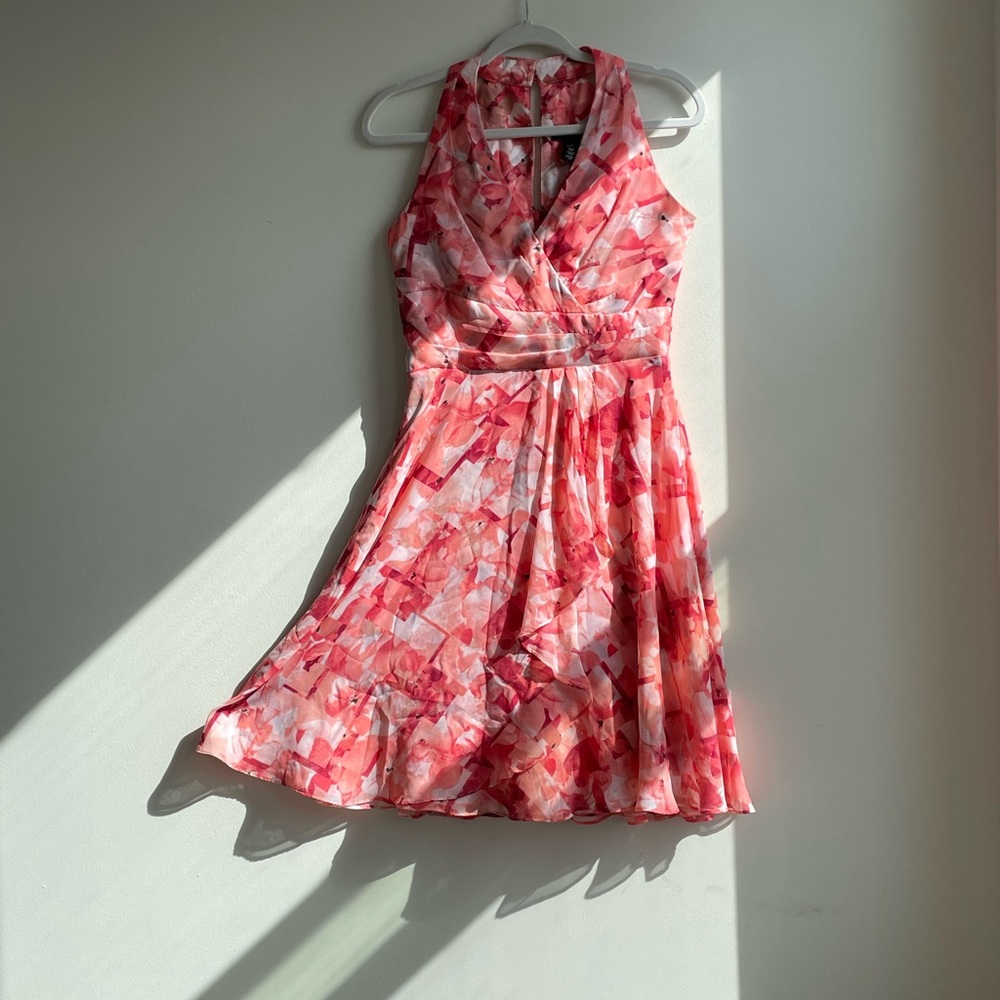 White House Black Market Summer Layered sheer Dress size 4